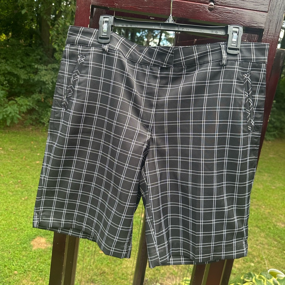 Lady Hagen Black and White Checkered Shorts